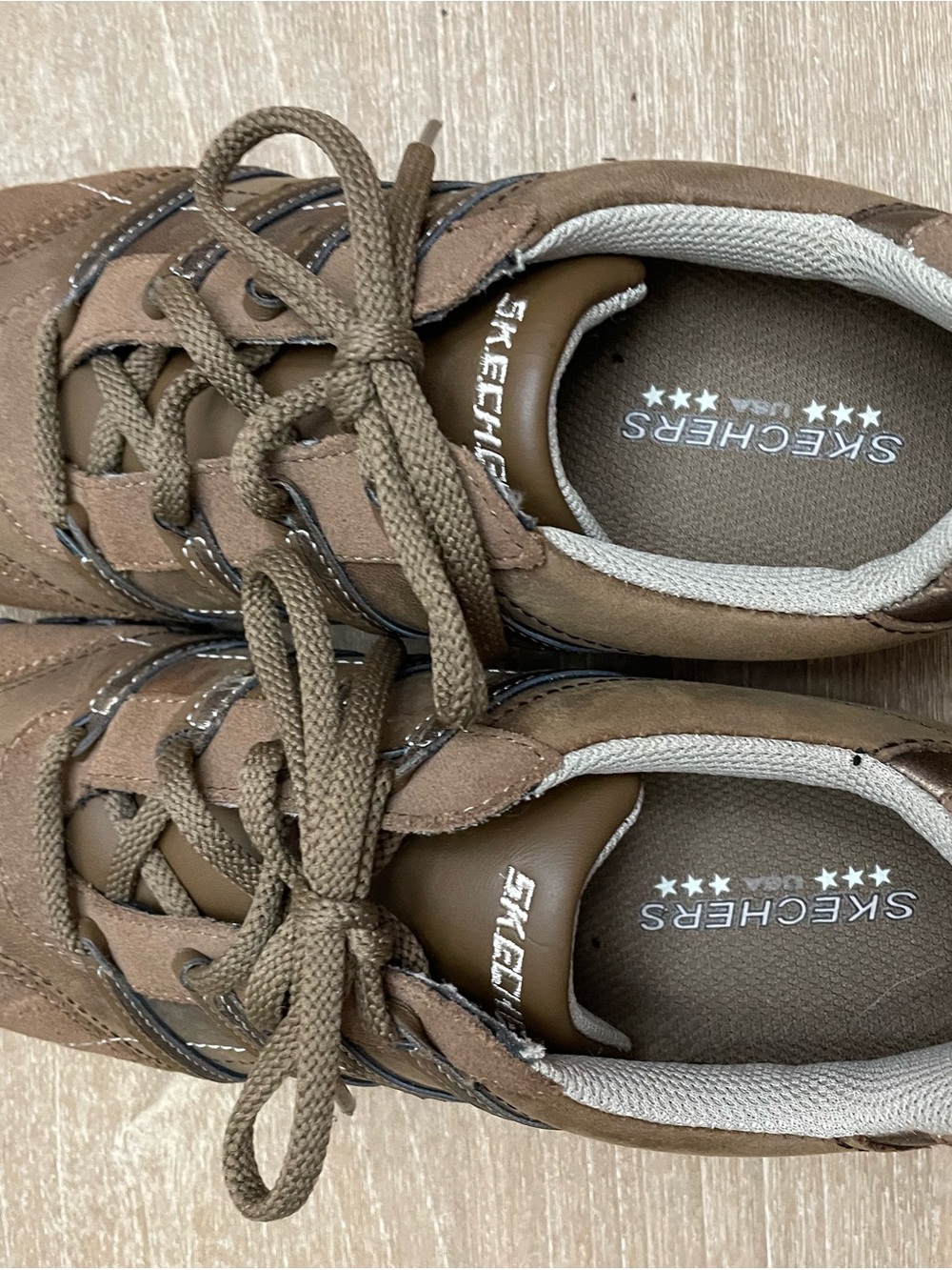Skechers Brown Leather/Suede Sneakers. Biker Style Patroler in Desert color - Picture 9 of 14